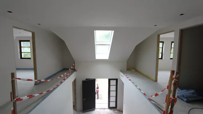 Spuiten Wanden en Plafonds Project Blaricum